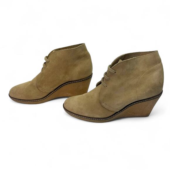 J.Crew Women's MacAlister Bootie 7 Tan Suede Leather Chukka Lace Up Ankle Boots - Picture 8 of 8